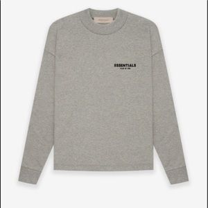 Essentials LS Tee dark oatmeal xl